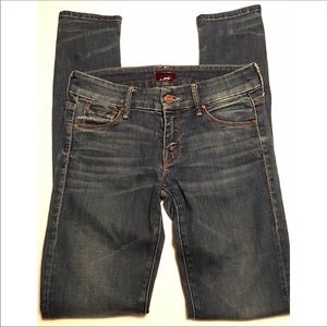 Mother Skinny Jeans Size 24 The Looker Distressed